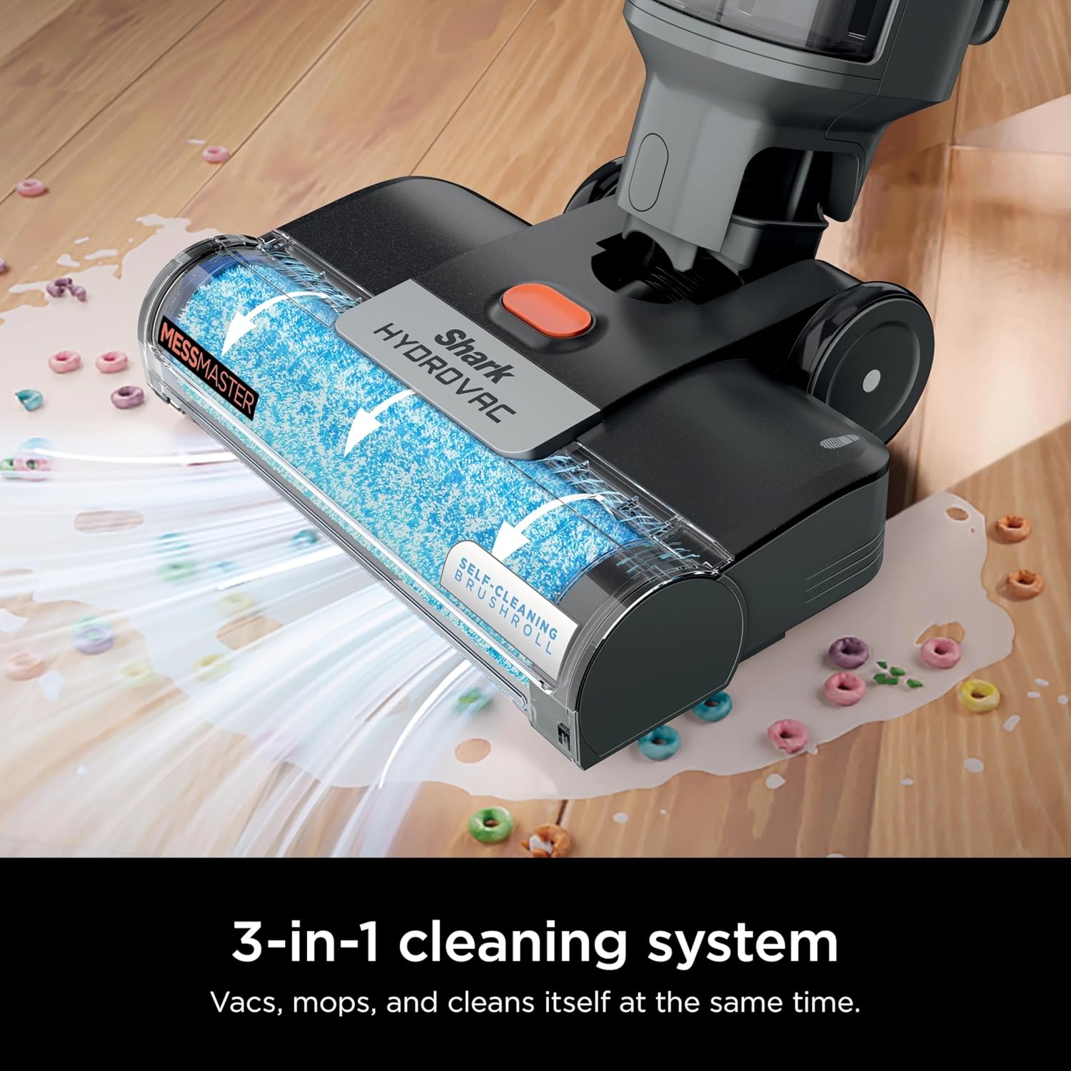 SHARK WD160 HydroVac MessMaster XL 3-in-1 Vacuum, Mop & Self-Cleaning System for Multi-Surface Cleaning, Perfect Hardwood, Tile, Marble, Area Rug (RENEWED)