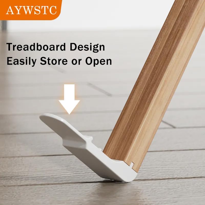 Tripod Clothes Drying Rack - Foldable Laundry Drying Rack - Household Floor Standing Clothes Drying Racks with 16 Wooden Drying arms for Balconies, Laundry, Bedrooms