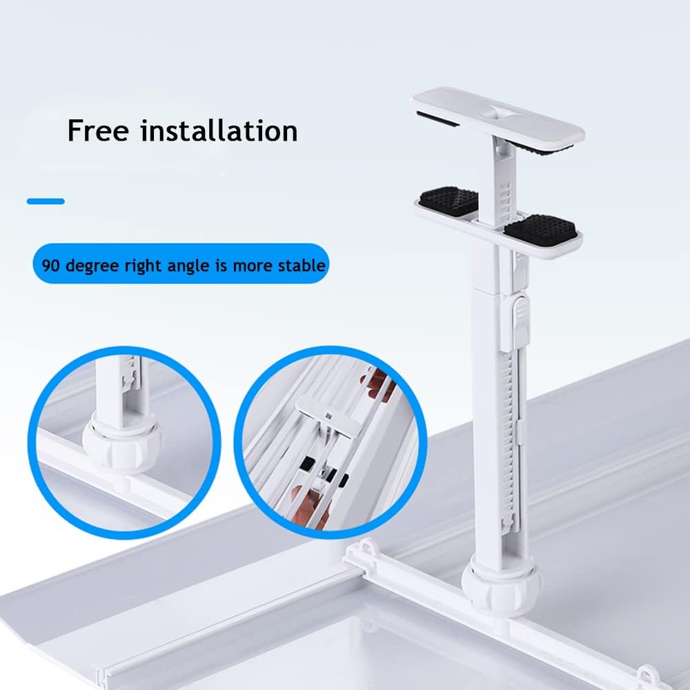 Central Air Conditioner Cold and Hot Air Outlet Deflector Universal Anti-Straight Wind Visor Cold Air Transfer Air Deflector Suitable for Office/Home Cooling/Heating Air Circulation