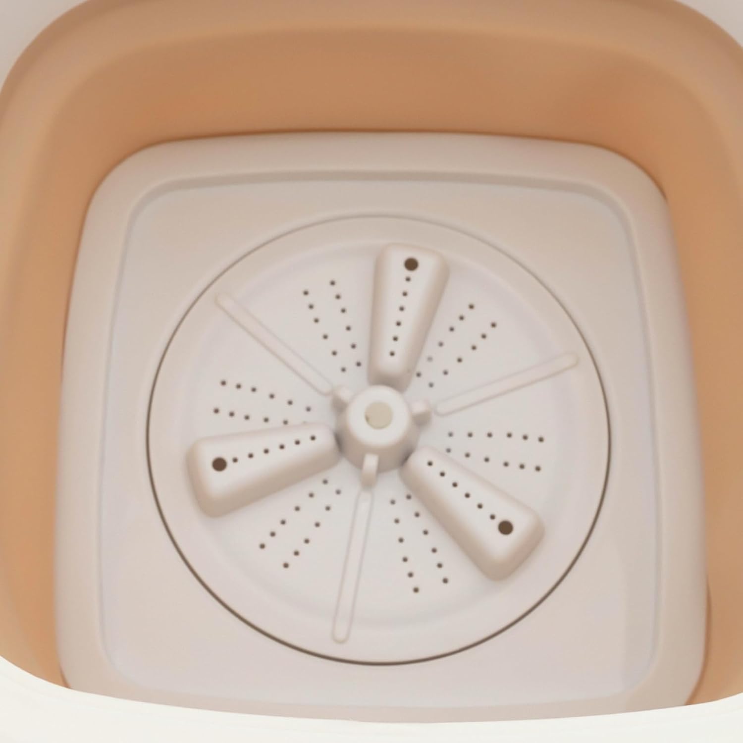 Portable Washing Machine, 10L Mini Portable Washer with 3 Modes Cleaning for Baby Clothes, Sock, Small Delicates, Foldable Small Washing Machine Ideal for Camping, RVs, Apartments, Dorms (Khaki）