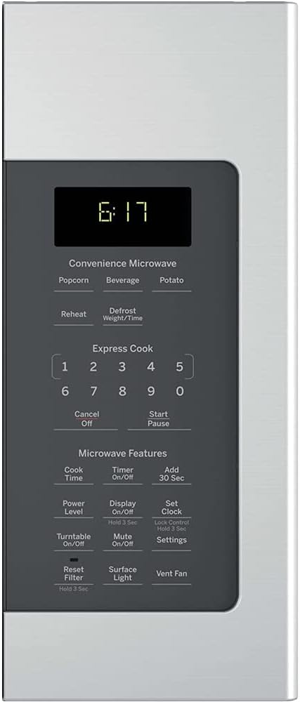 GE JVM6172SKSS 1.7 Cu. Ft. Over-the-Range Microwave Oven Stainless Steel Bundle with 2 YR CPS Enhanced Protection Pack