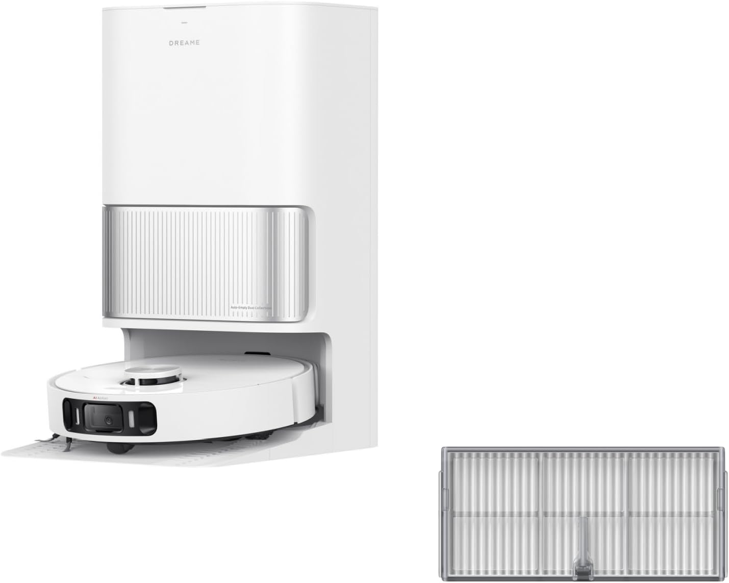DREAME L40s Ultra AE Robot Vacuum Cleaner (White) and Filter(1PCS)