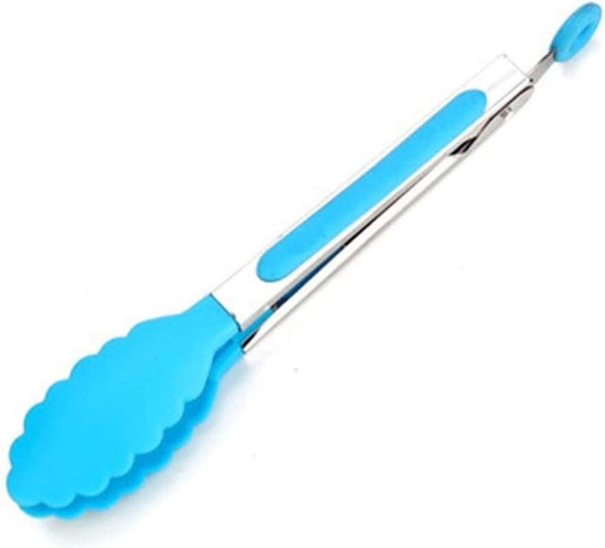 Cooking Stainless Steel Silicone Food Tong Food Grade Non-Slip BBQ Tong Utensil Clip Clamp