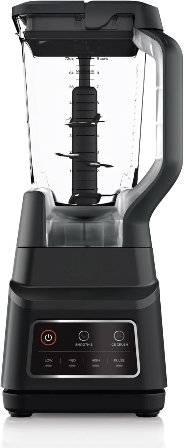 High-Power 72 oz Blender with 2 Auto-IQ Programs – 1200W Smoothie & Frozen Drink Maker, Black