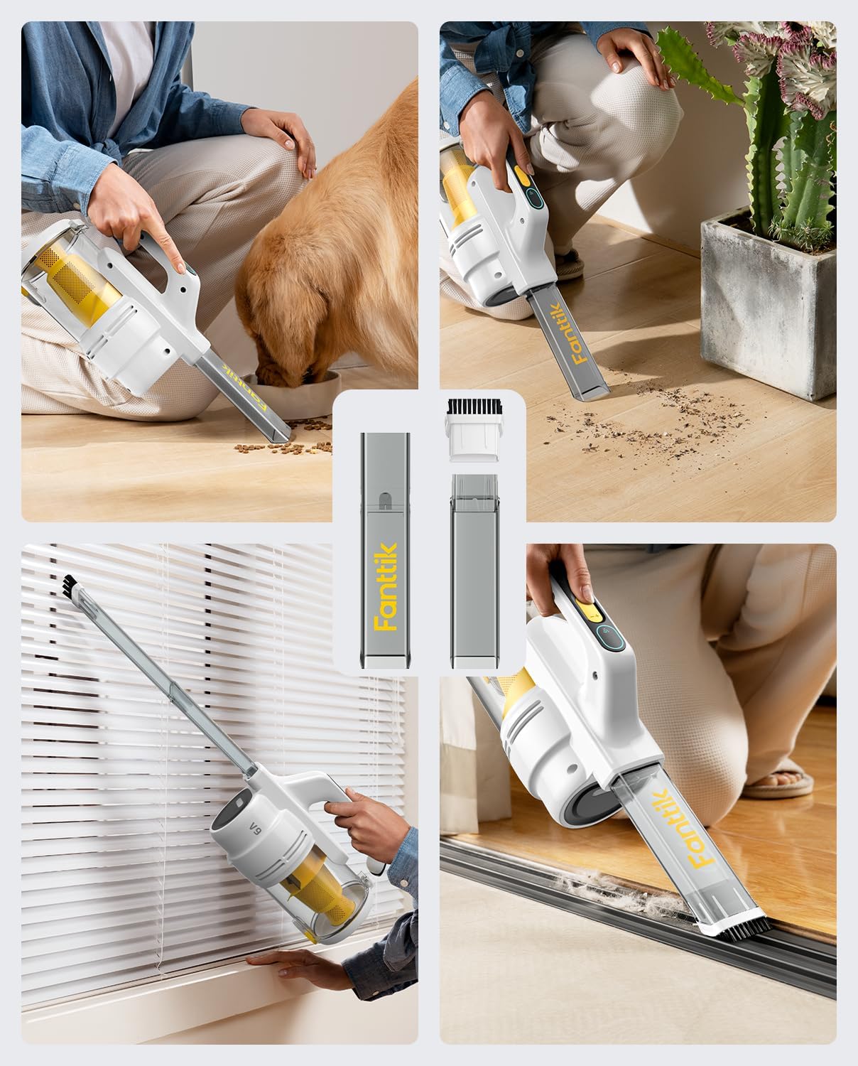 Fanttik Cruise V9 Handheld Vacuum Cleaner & D2 Self-Leveling Laser Level