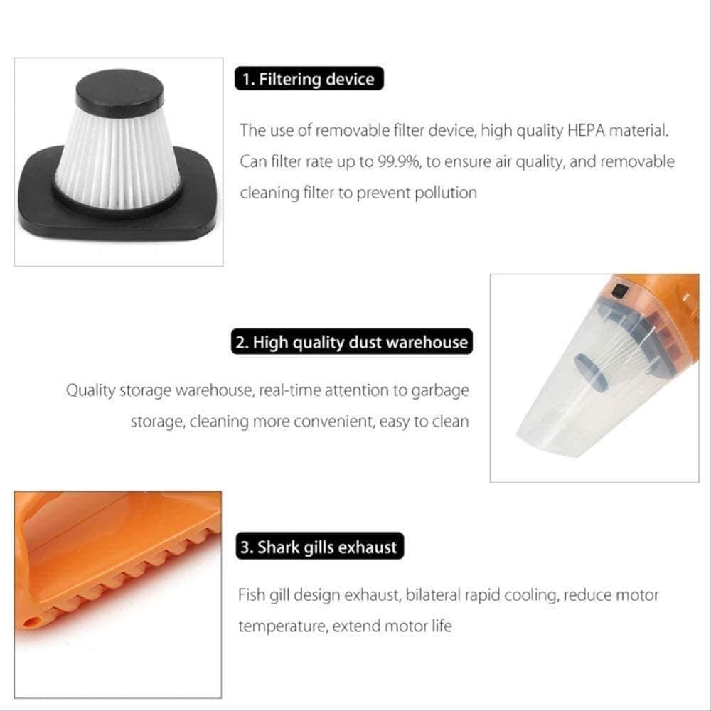 Portable Car Vacuum Cleaner: High Power Corded Handheld Vacuum 11.8 Foot Cable - 12V - Car & Auto Accessories Kit for Detailing and Cleaning Car Interior