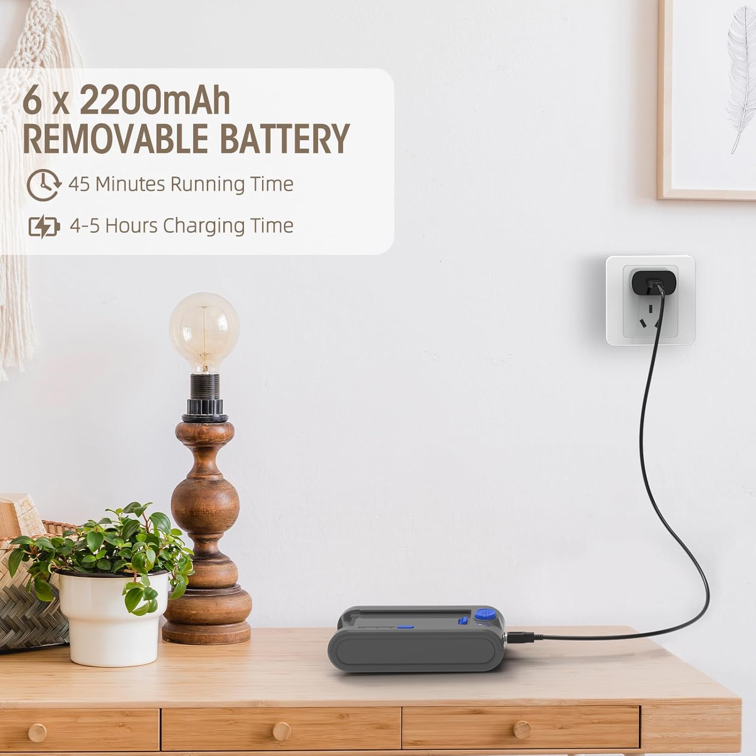 Cordless Vacuum Cleaner, 33 KPA 45 Mins Vacuum Cleaners for Home, 8 in 1 Lightweight Self-Standing Stick Vacuum with Touch Screen, Ultra High-Power Brush for Pet Hair/Plush Carpet/All Floor