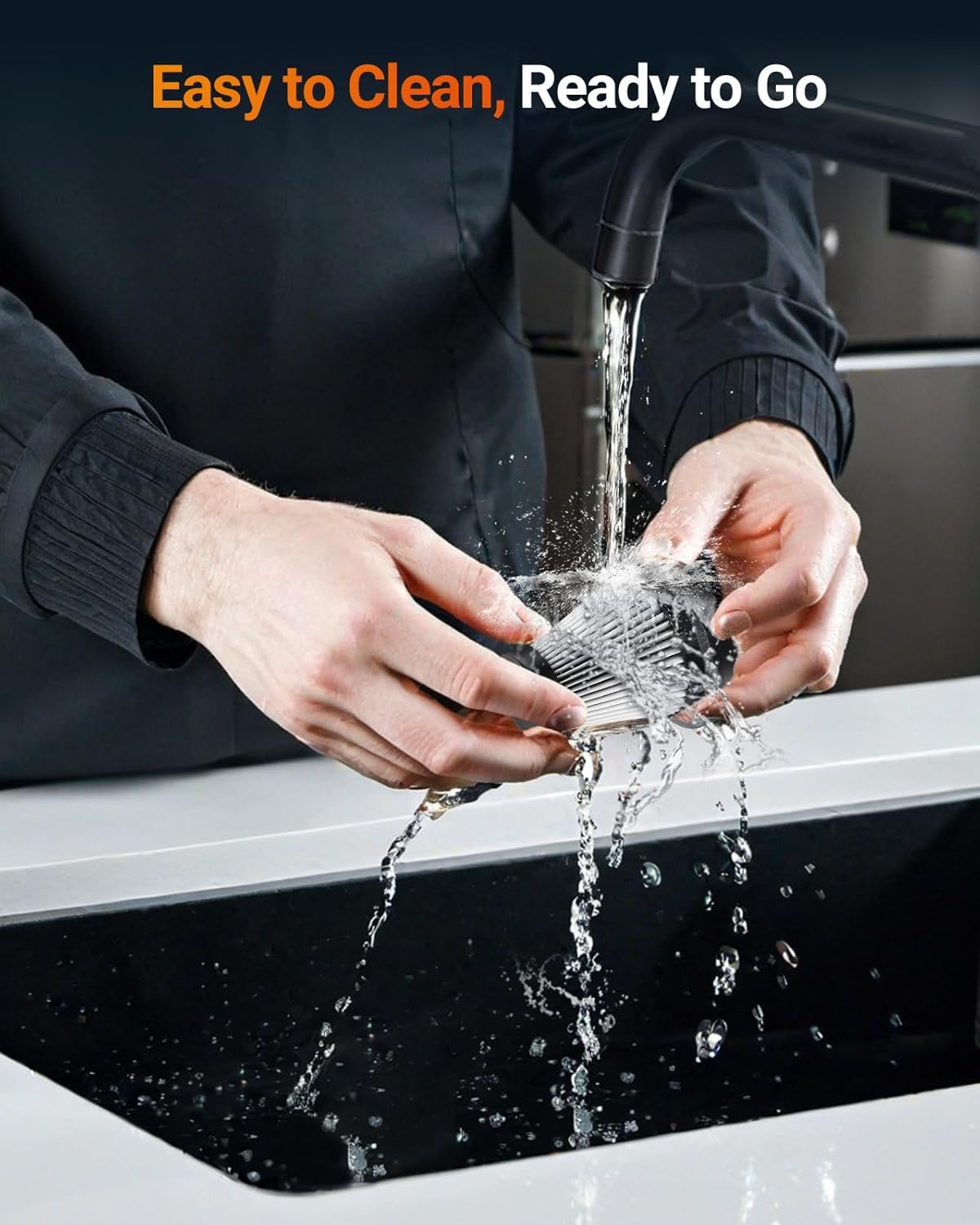 SEALIGHT Car Vacuum Portable Cordless, Handheld Cordless with High Power, Type-C Charging, 2 Suction Modes, Up to 40 Mins Runtime, Small Mini Vacuum for Car, Pet, Home