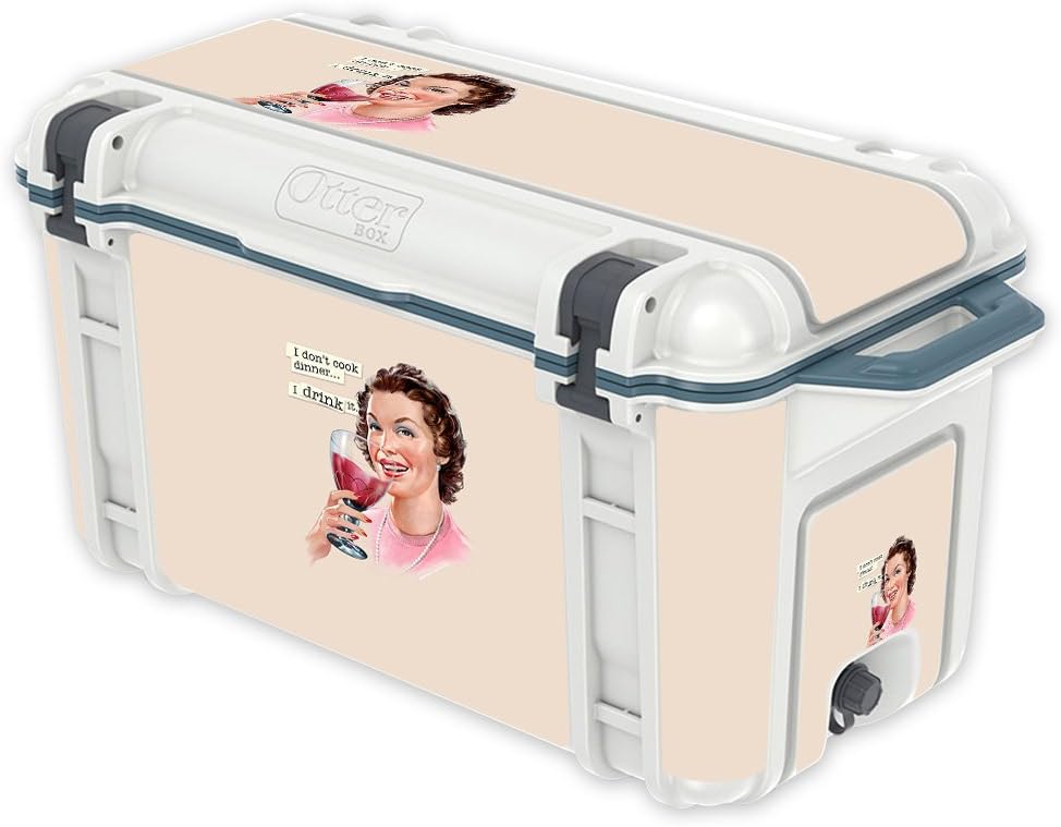 MightySkins (Cooler Not Included) Skin Compatible with OtterBox Venture 65 qt Cooler - Wine Cook | Protective, Durable, and Unique Vinyl Decal wrap Cover | Easy to Apply | Made in The USA