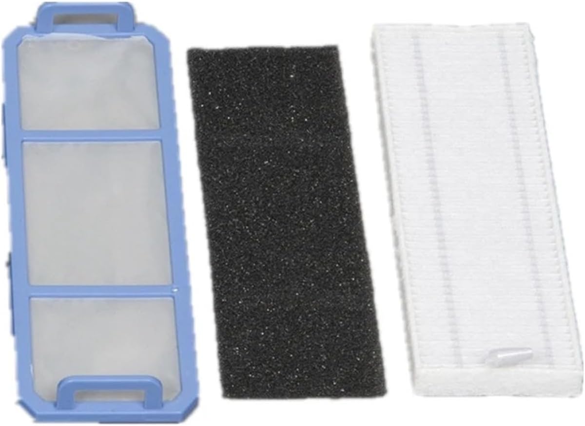 Robotic Vacuum Cleaner Spare Parts Accessories Dust Bin Box Replacement Dustbin Filter Pre-Filter，Compatible for Genio ， 500