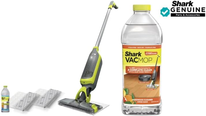 Sharks Cordless Hard Floor Vacuum Mop with Disposable Pads and Multi-Surface Cleaner Refill – Citrus Fresh, 2L