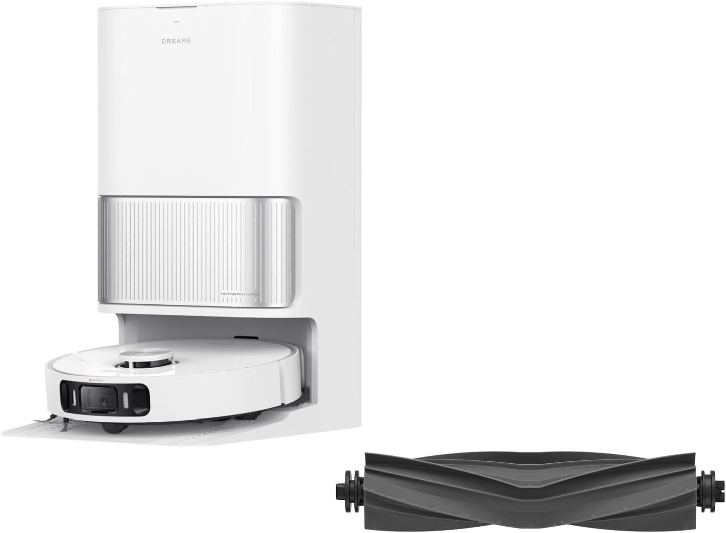 DREAME L40s Ultra AE Robot Vacuum Cleaner (White) and Main Roller Brush