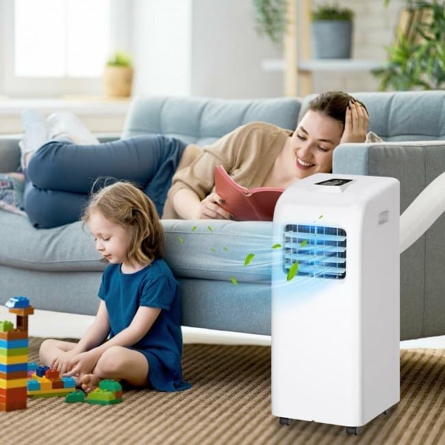 Portable Air Conditioner with Dehumidifier Function, 8,000 BTU