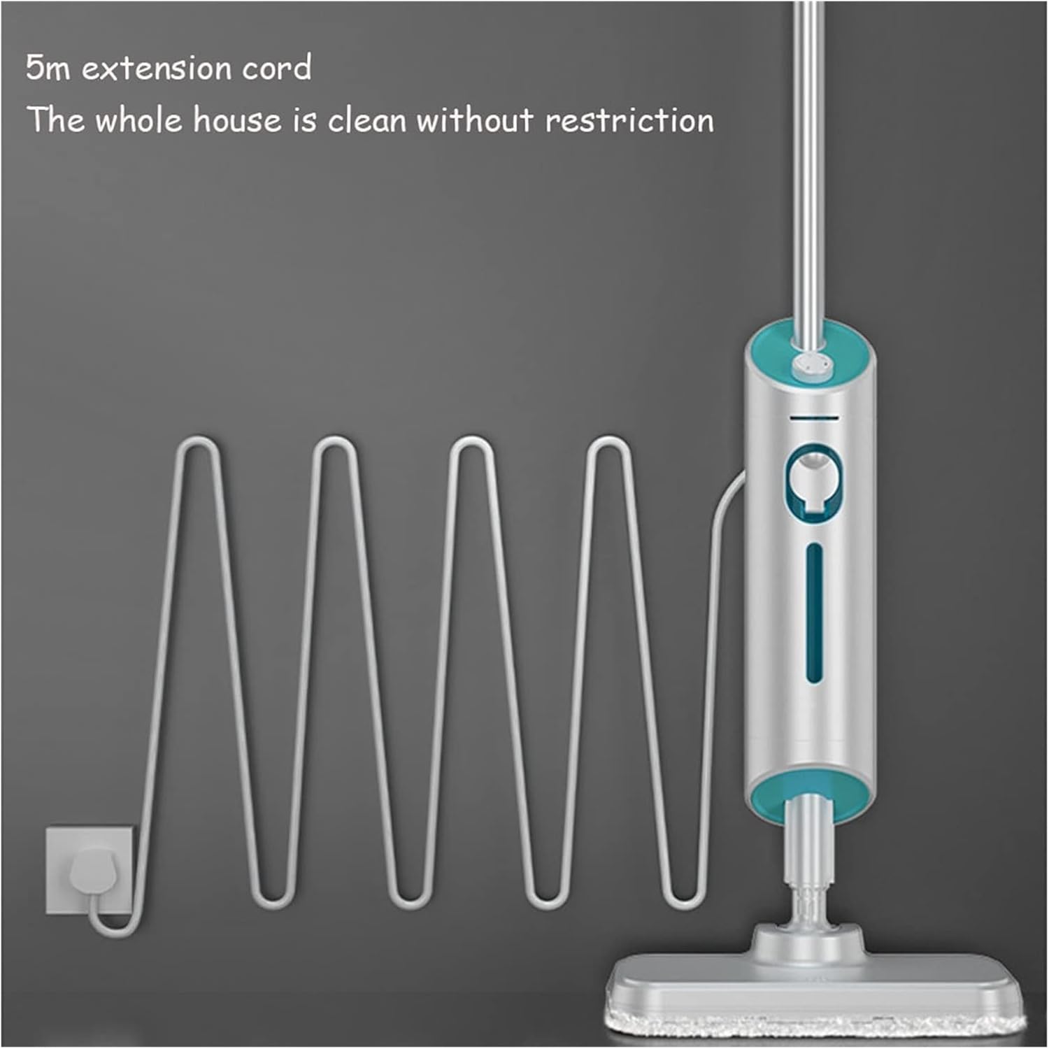 steam mop Steam Cleaner Mop Electric Handheld Household High Temperature Cleaner Sweep Machine for Floor Cleaning Mop steam Cleaner (Color : with 4 Mop Cloth Size : Medium) (With 4 Mop Cloth Medium)