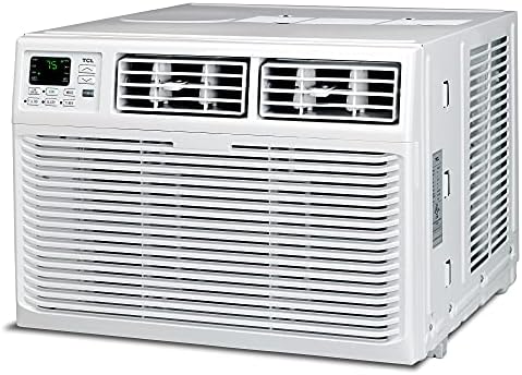 TCL Home 8,000 BTU Smart Window Air Conditioner, App & Voice Control, Energy Star, Cools Rooms up to 350 Sq. Ft., 3 Fan Speeds, Quiet, Multiple Modes, Remote Control (8W9ER1-A)