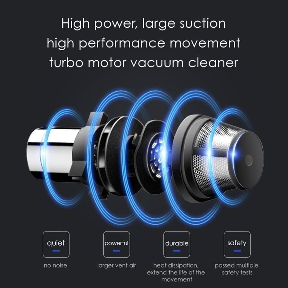 Handheld Vacuum Cordless 5 Kpa Hand Held Vacuum Cleaner Multifunctional Vacuum Cleaner for Home/Office/Car Dust Pet Hair Cleaning Rechargeable Gray
