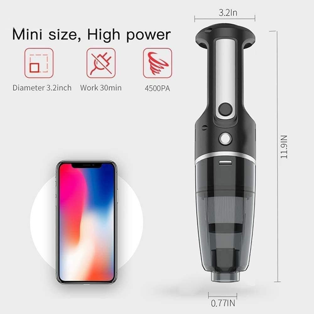 Car Vacuum Cleaner - Portable Handheld Mini Vacuum Cleaner Attachments - Small Vacuum for Car, RV, Boats, Travel - Car Accessories