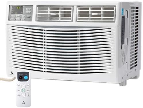 8000 BTU Window Air Conditioner, Cools Up to 350 Sq. Ft, 3 Cooling & Fan Speeds, Energy Efficient, Perfect Ac Window Unit for Bedroom, Living Room, Home Office