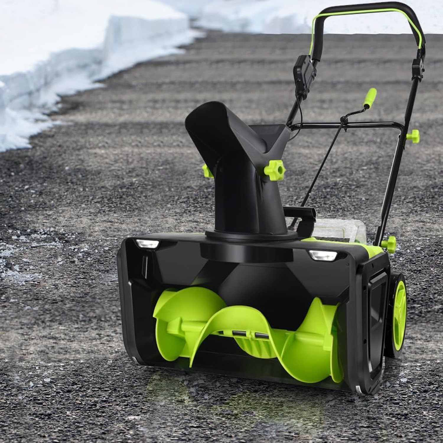 40V Cordless Snow Shovel, 20-Inch Electric Snow Blower with Adjustable Chute, 25 Minutes Runtime, Lightweight 22lbs for Driveways & Large Parking Lots