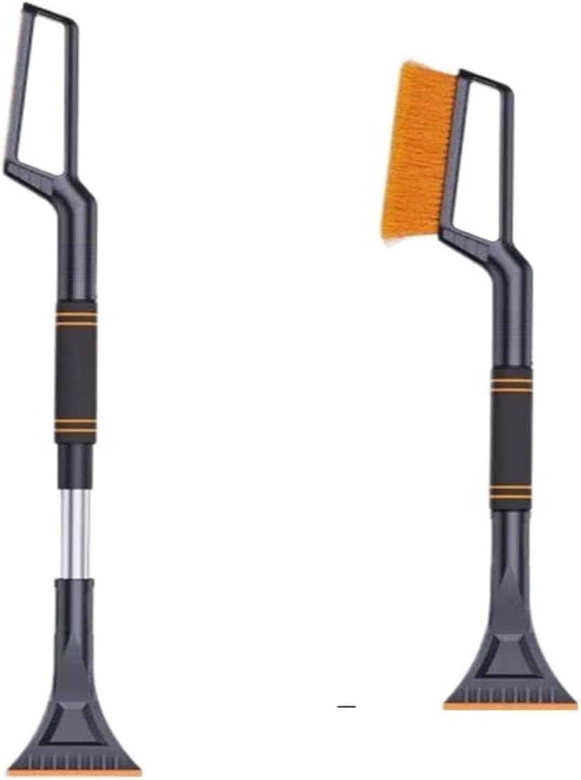2 in 1 Multi-Functional Car Snow Removable Brush Winter Car Ice Shovel Extendable Ice Scraper Car Cleaning & Maintenance Tools(Style A)