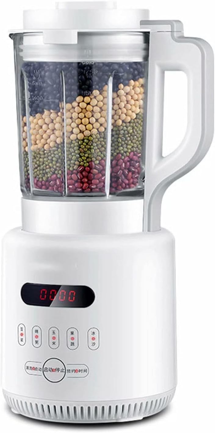 Multi Blender Juicer Food Processor with Glass Jar & A Grinder Strong Housing Smoothie Maker 1.75L Glass Jar Removable Filling Cap for Easy Filling Ice Crushing Function,White-26 * 30 * 40CM