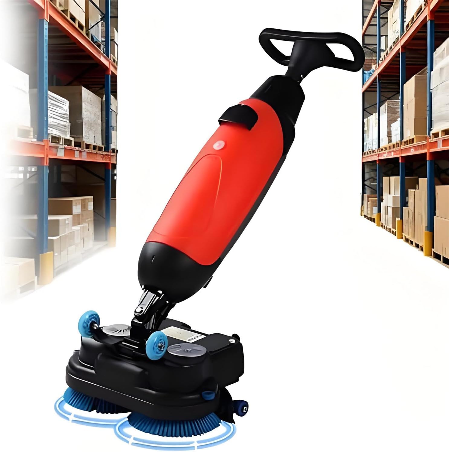 High Speed Carpet Cleaning Machine, Cordless Floor Scrubber, Floor Buffer Machine 350 RPM, 18