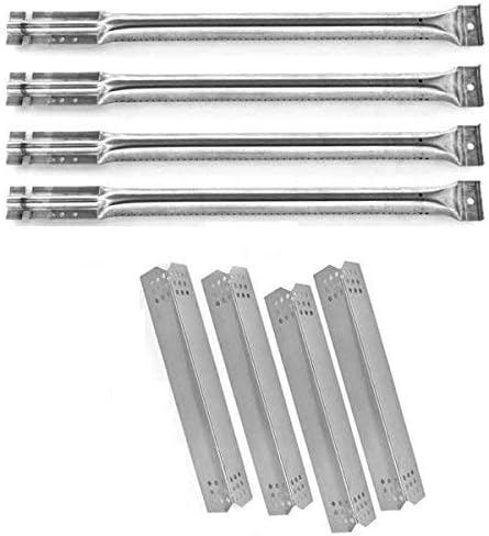Kitchen Aid 720-0733A Gas Grill Repair Kit Includes 4 Stainless Heat Plates and 4 Stainless Steel Burners