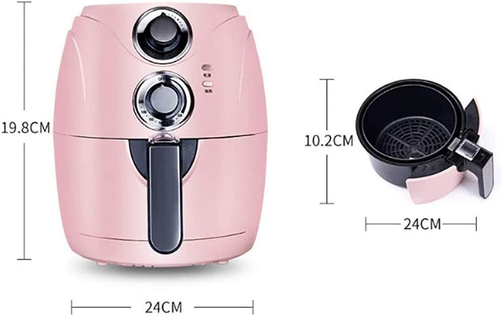 N/A 2.5L Air Fryer Household Oil-free Timer & Temperature Control Oil-Free Non Stick Fry Basket Dishwasher Safe Parts(D)