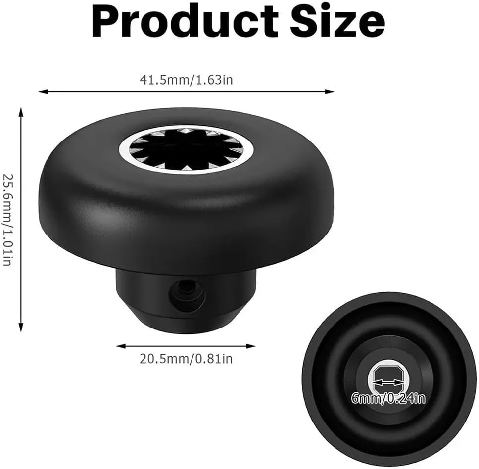 1Set Mushroom Head Connector Blender Drive Socket with Wrench Screw Universal for Vitamix Blender Black