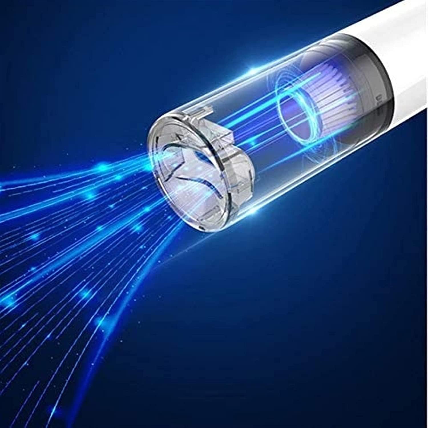 Cordless MiniHandheld Vacuums Cleaner Lightweight120W Strong Suction Hand Held Stick Vacuum with Accessories for Car/Office/Home (White)