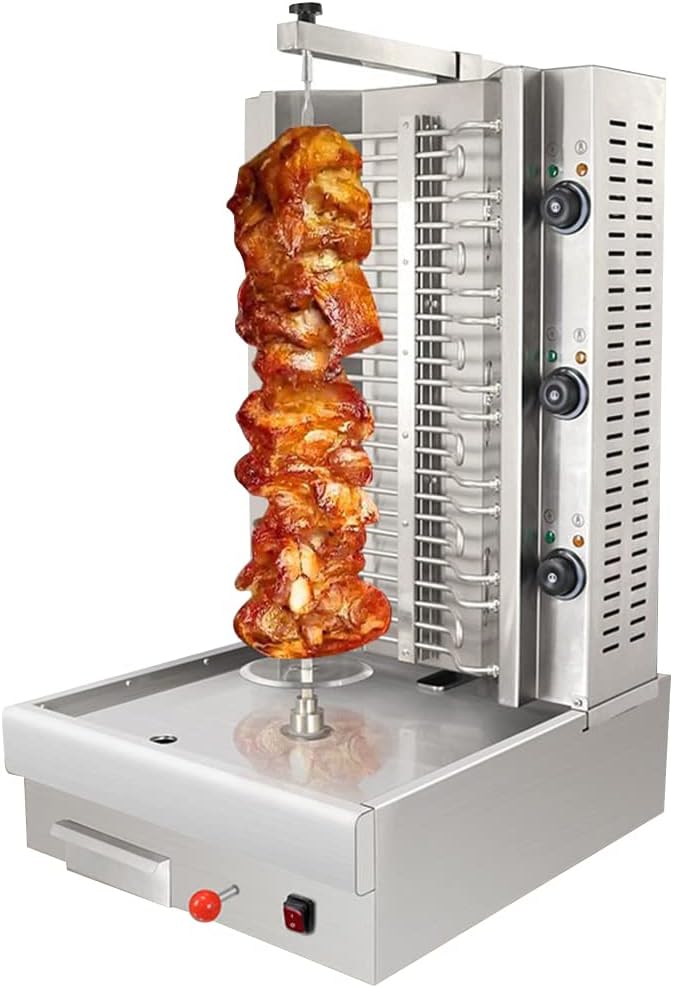 Fully Automatic Turkish Barbecue Grill, Delicious Barbecue Grill, Three Independent Temperature Control 360 ° Rotating Household Electric Barbecue Grill