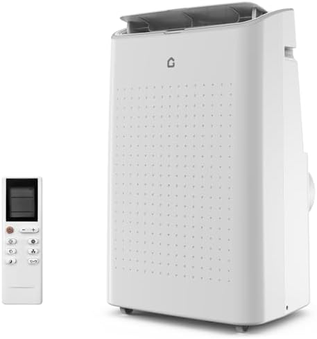 14,000 BTU Portable Air Conditioner for 750 Sq.Ft - Drainage-Free 3 in-1 w/Cool, Dehumidifier & Fan, 50dB Quiet & No Tools Window Kit for Bedroom/Apartment/Office