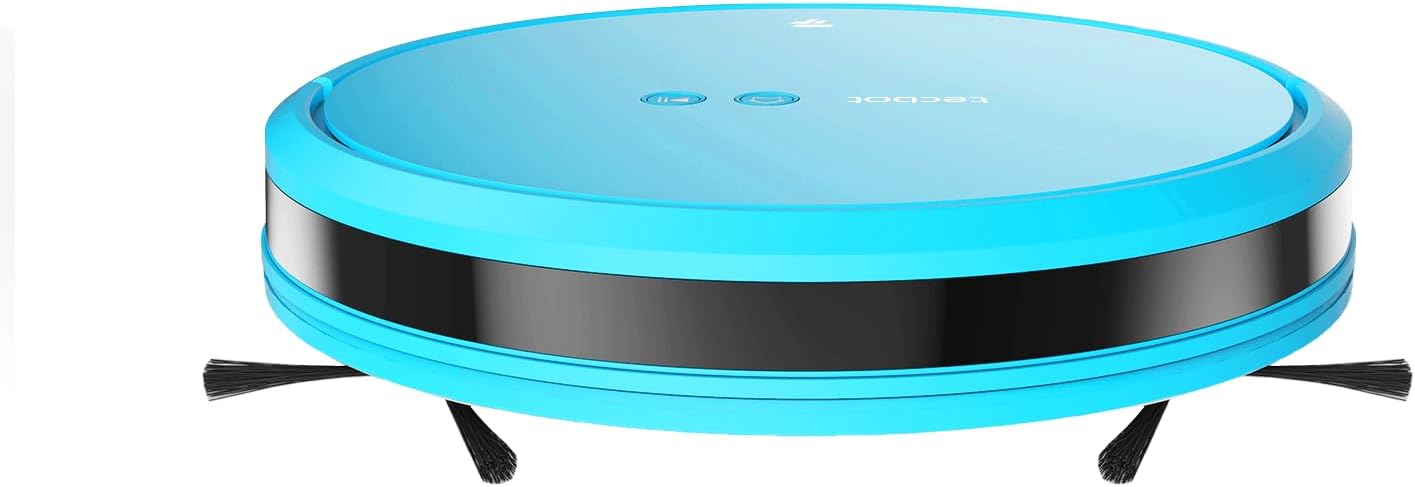 2-in-1 Robot Vacuum Cleaner for Home Slim Body 1800 Pa Suction 100min Runtime Self-Charging Robotic Vacuum and Mop Compatible with WiFi/APP/Button/Remote Control Ideal for Hard Floor, Pet Hair (blue)