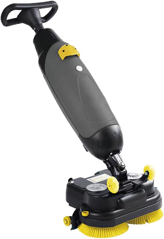 Professional-Grade Mini Floor Scrubber Ultra-Compact & Portable Cordless Design 90-120 Min Battery 16.9