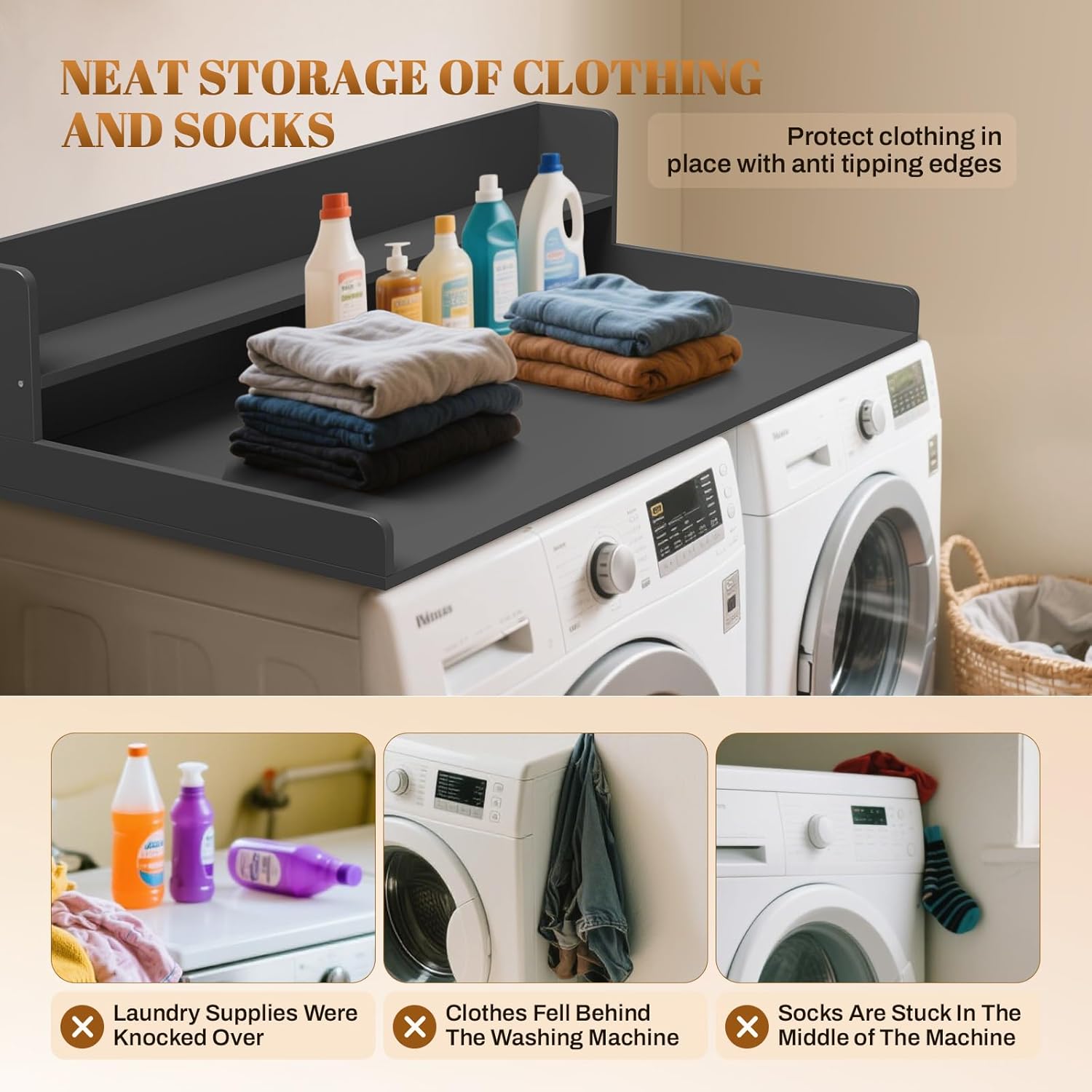 GCCSJ 2-Tier Washer Dryer Countertop, 54