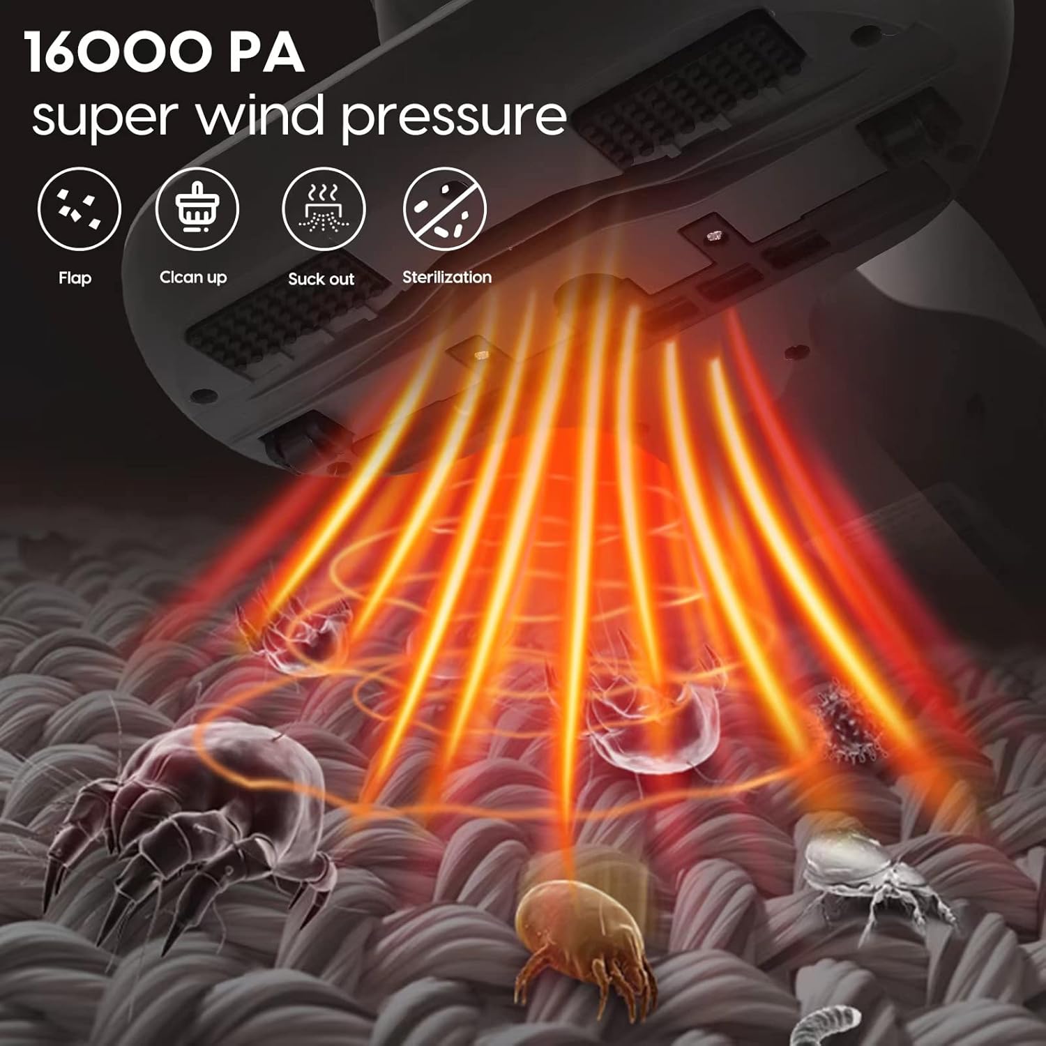 Mattress Cleaner,Portable Bed Vacuum Cleaner,Corded Handheld Vacuums, Effectively Clean Up Bed,Carpets,Pillows, Sofas