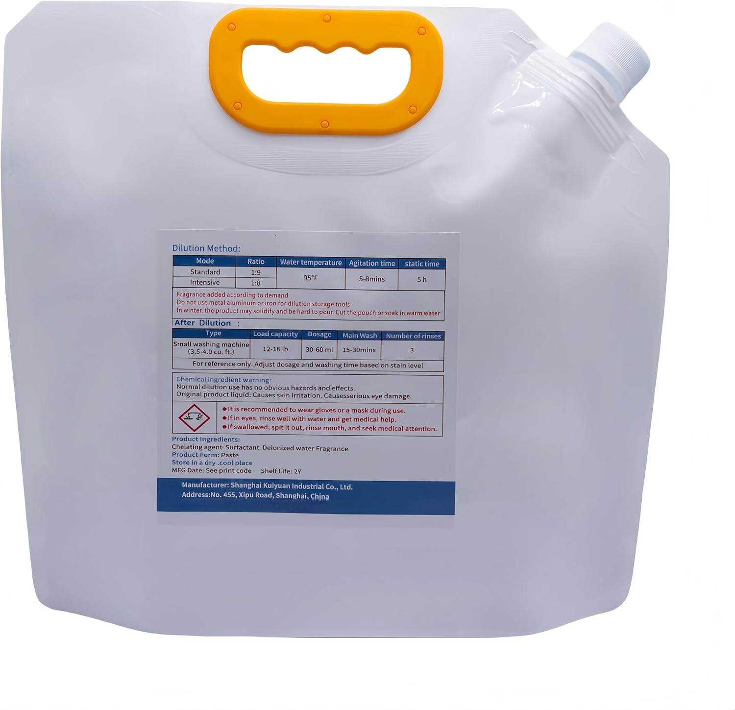 Commercial Bulk Laundry Detergent Refill, 20X Concentrated, Makes 6.6 Gallons (800 Loads) – Heavy-Duty Stain Removal, HE Compatible, Lowest Cost per Load