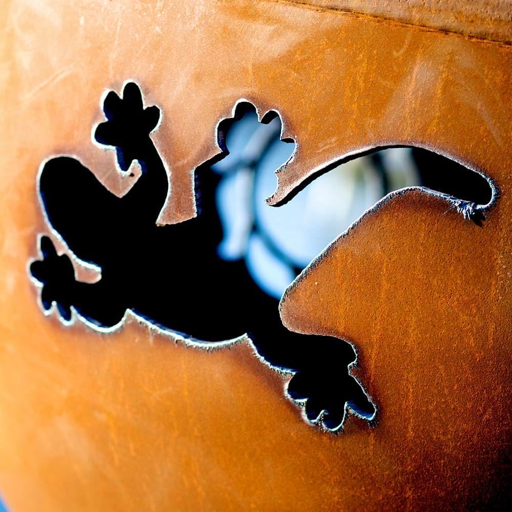 Fire Pit Art Kokopelli Wood Fire Pit (Kokopelli)