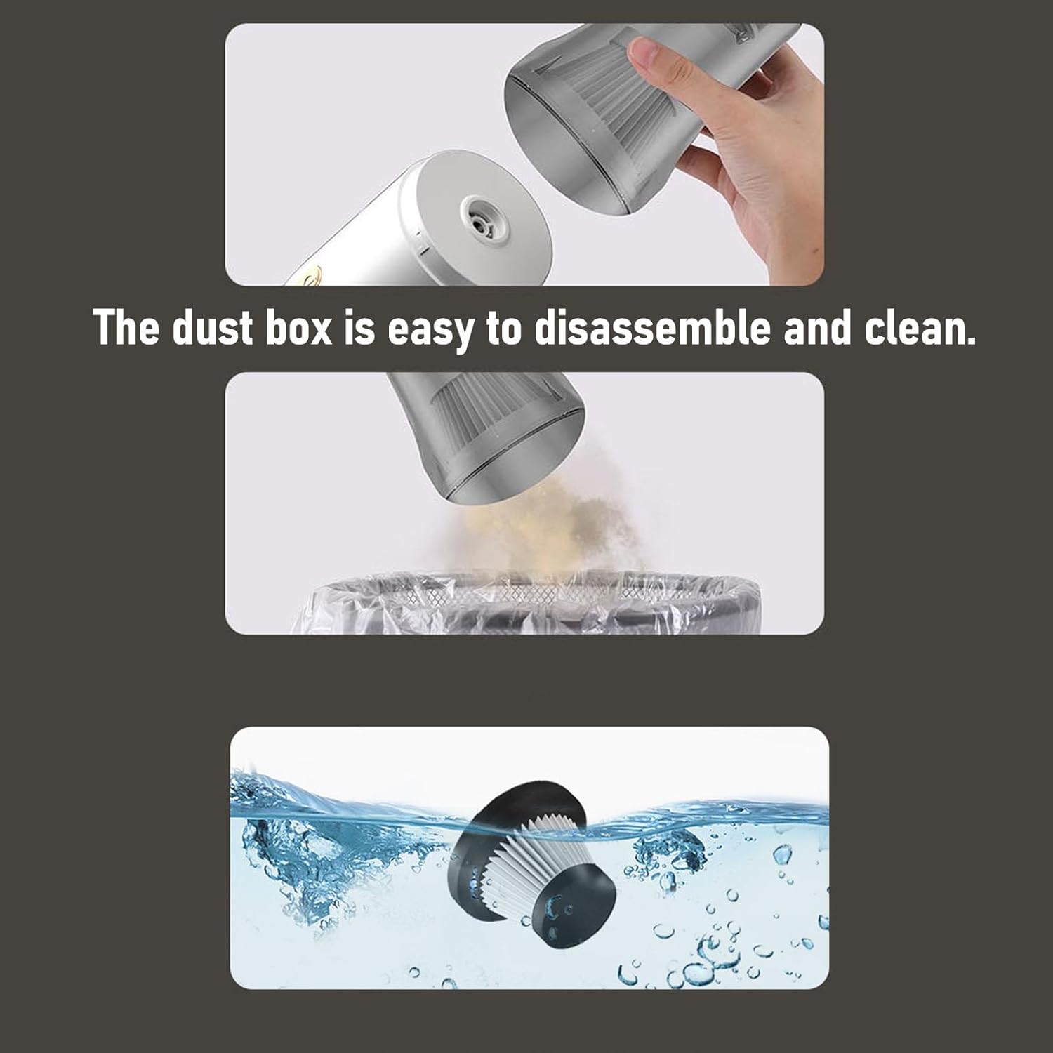 Cordless Vacuum Cleaner, 3 in 1 USB Rechargeable Deep Cleaning Mops for Floor Cleaning, 9pcs Tools Stick Vacuum for Carpet, Hard Floor, Pet Hair