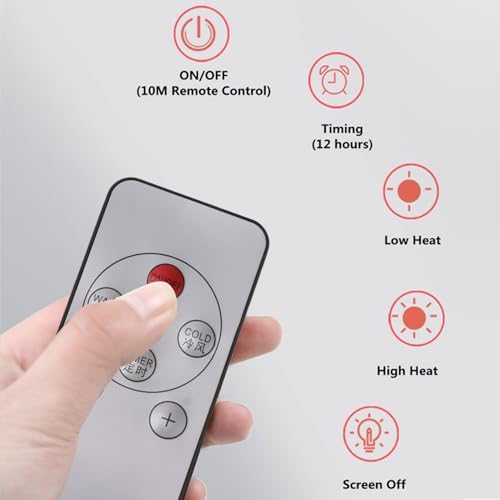 Sonew Wall Mounted Heating Machine, Smart Wall Heater, Dual Use Highly Efficient Wide Angles Mobile Small Air Heater for Home Bedroom Office Indoor Use