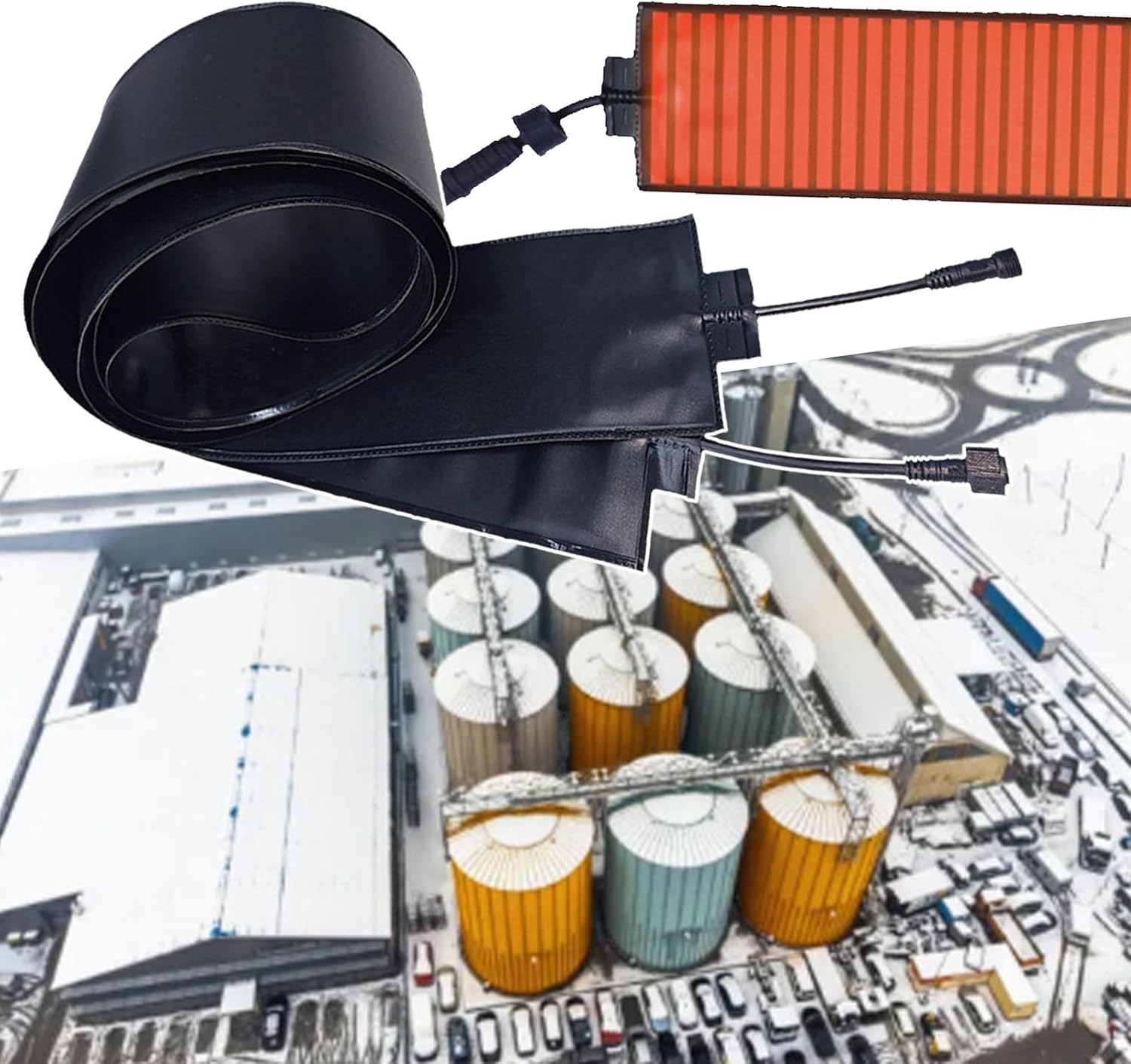 Snow Melting Mats For Roof Gutter, 12 Cm Width Graphene Heated Outdoor Mats, Pvc Snow Heating Mats, Ice Melts Pads For Winter,12cmX360cm-220V