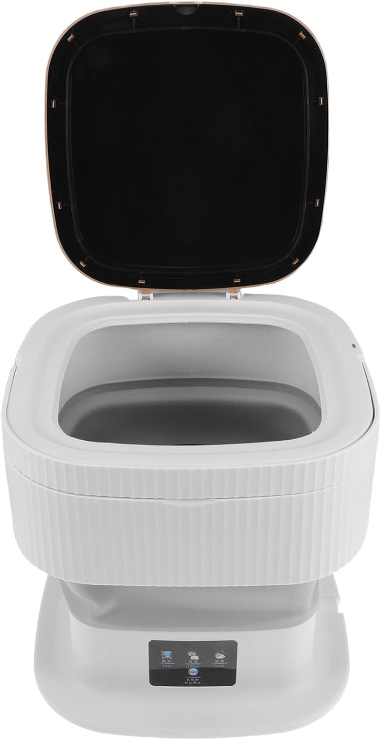 Portable Mini Washing Machine Washer with Automatic Modes Quiet Operation for Clothes Underwear Socks Compact Laundry for Dorms Apartments Hotels