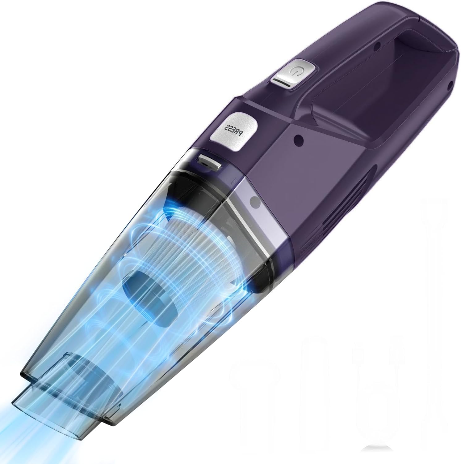 Handheld Vacuum Cordless – Car Vac Portable with 8KPA & Multi Accessories & Low Noise, Lightweight Hand Held Vacuum Cordless Rechargeable for Car/Home/Dust/Pet Hair, Mine Portable Vacuum