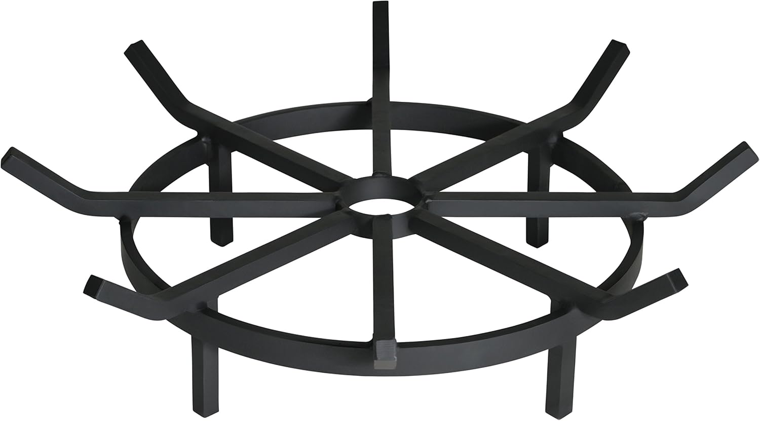 SteelFreak Heavy Duty Wagon Wheel Firewood Grate for Fire Pit - Made in The USA (20 Inch)