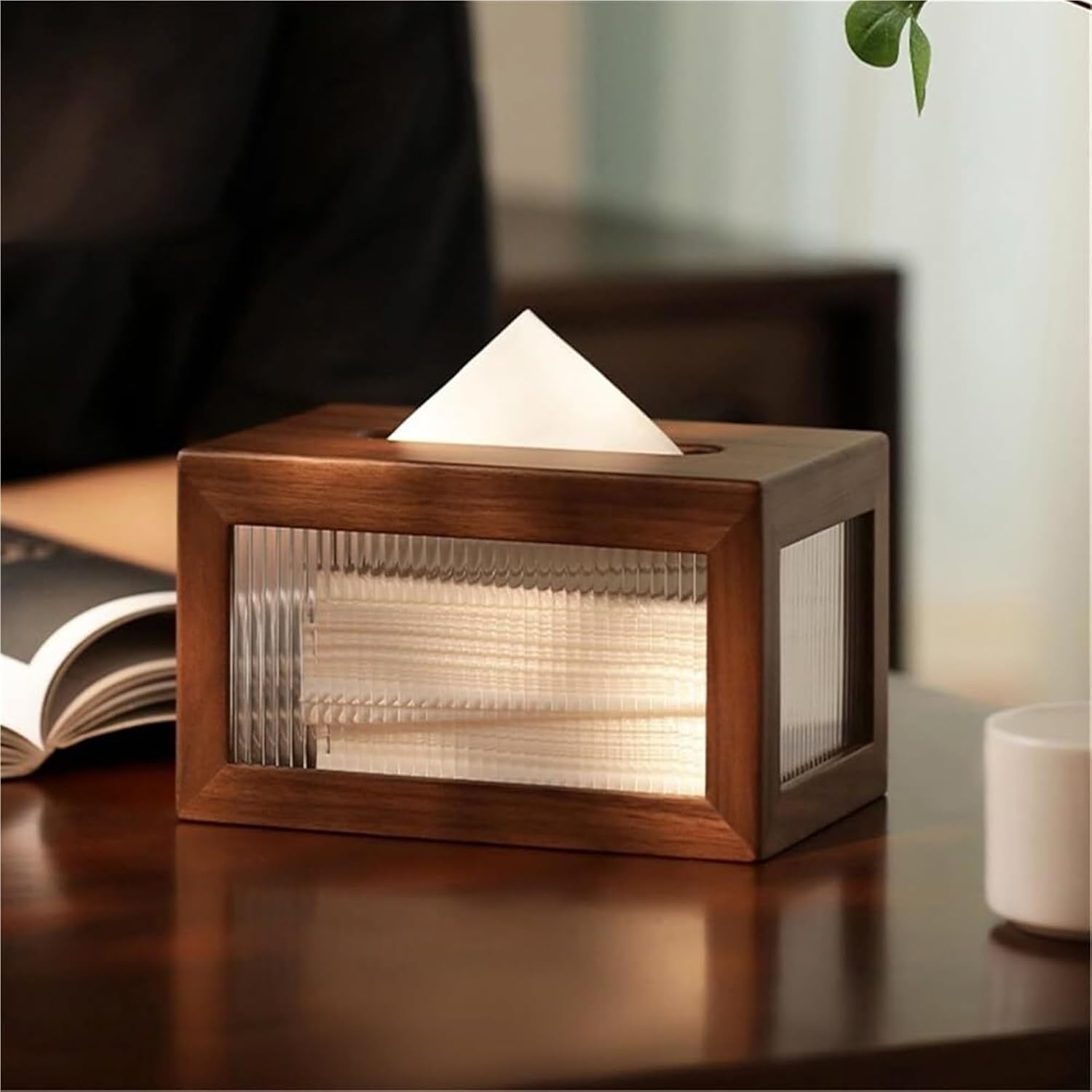 Tissue Vessel Tissue Holder Retro Household Office Rectangular Paper Box Cover Case Napkin Guest Room Must Haves(Natural)