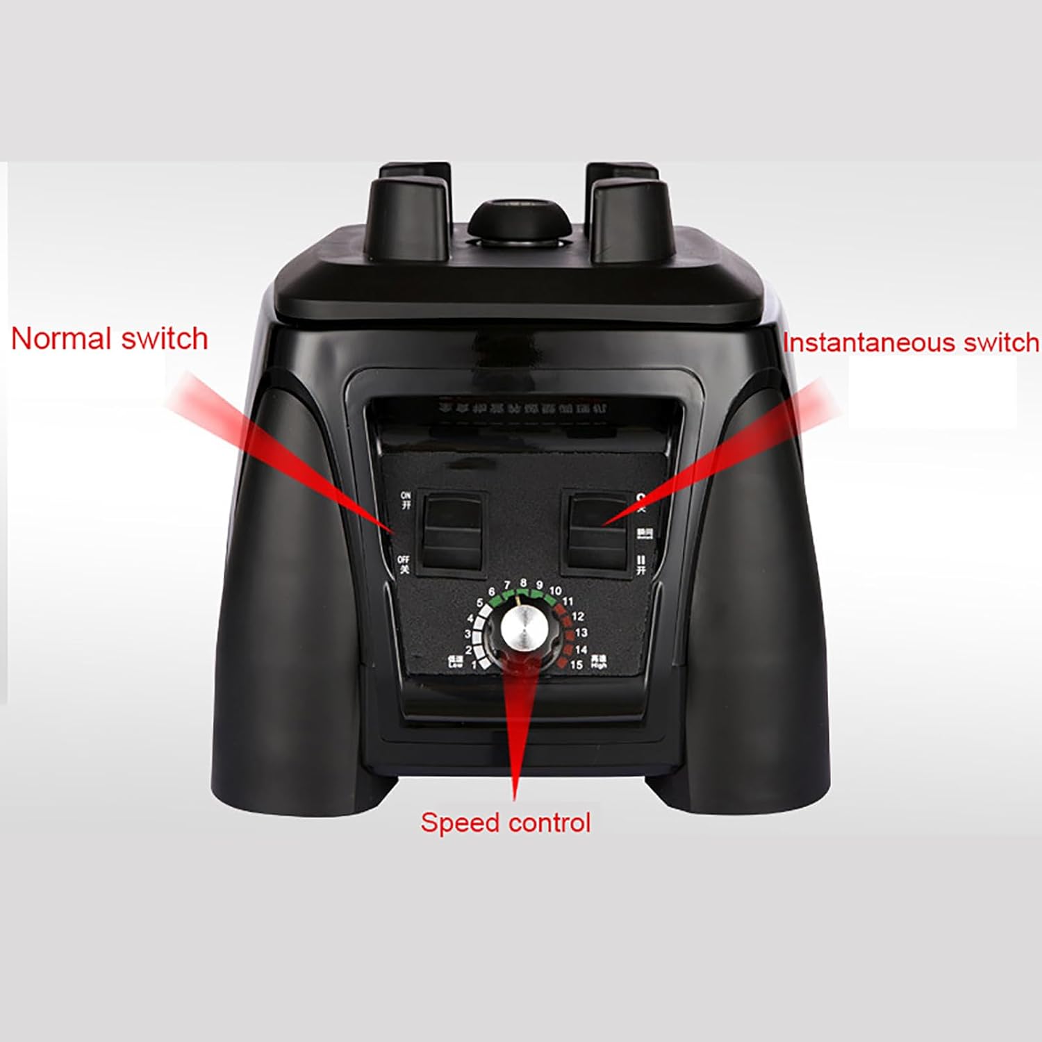 2200W Smoothie Blender, 2L Commercial Smoothie Machine, 26000 Rpm Countertop Blender, Speed Adjustable with Automatic Cleaning, for Kitchen, Fruits, Shakes, Smoothies, and Frozen Drinkser