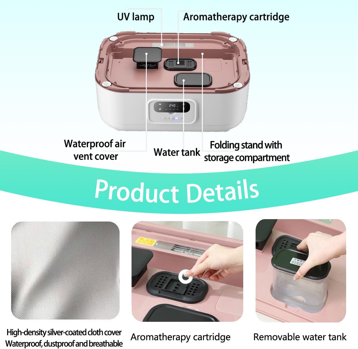 Steam Closet，The Built-in Sensor，Portable Steam Drying Smart Machine，Store 10kg Clothes，900w Turbo Steam for Emergency Quick Drying