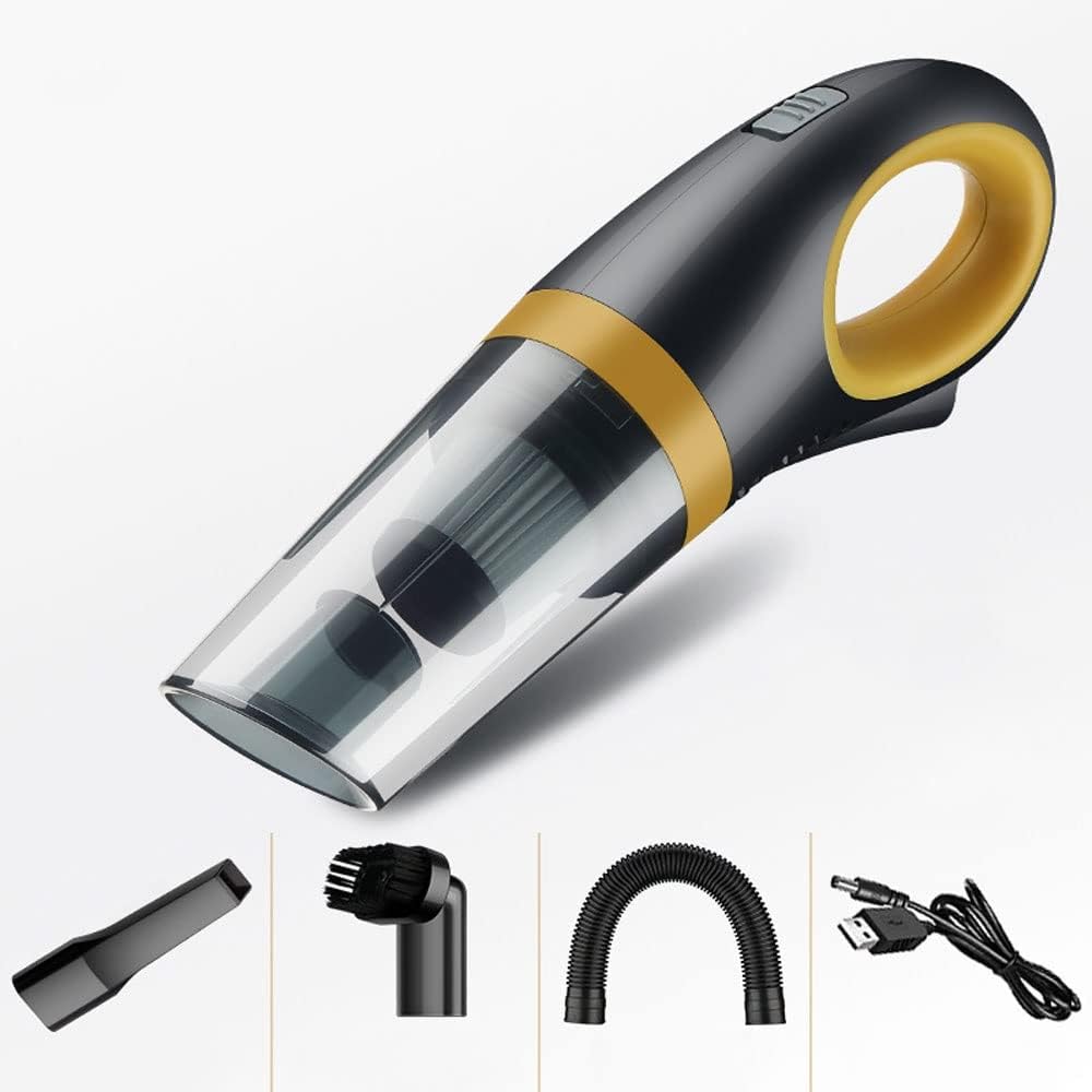 Mini Protable Car Vacuum Cordless,Handheld Vacuum for Quick Cleaning, Hand held vacuuming, USB Rechargeable for Car Home and Office