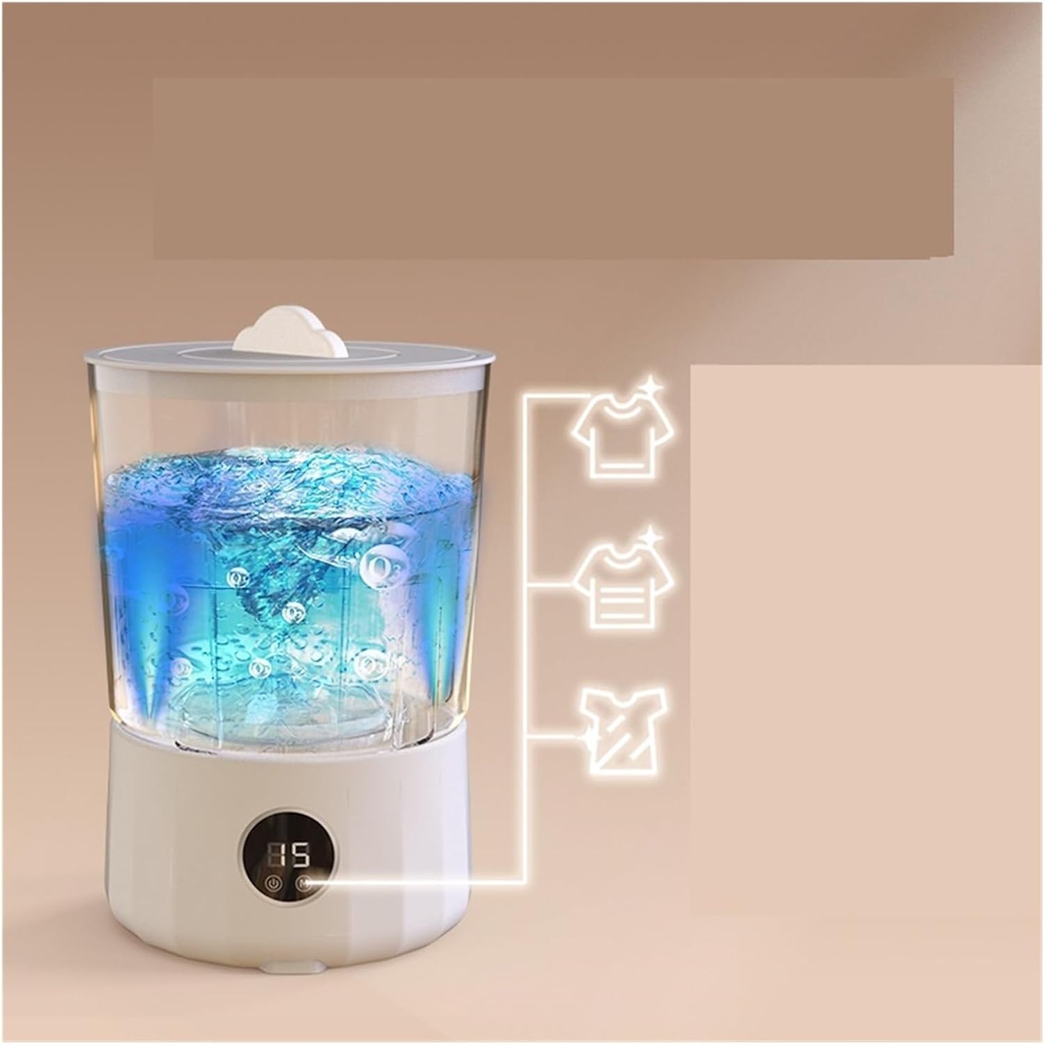 Portable Washing Machine, Portable Mini Underwear Pantyhose Laundry CupPortable, Installation-free,for Apartments, Homes, and Dorms