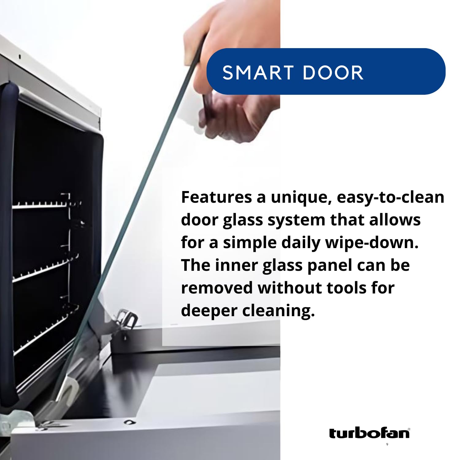 Moffat Turbofan Half Size Countertop Electric Convection Oven, Single Deck, Manual Control, 208v/50/60/1ph